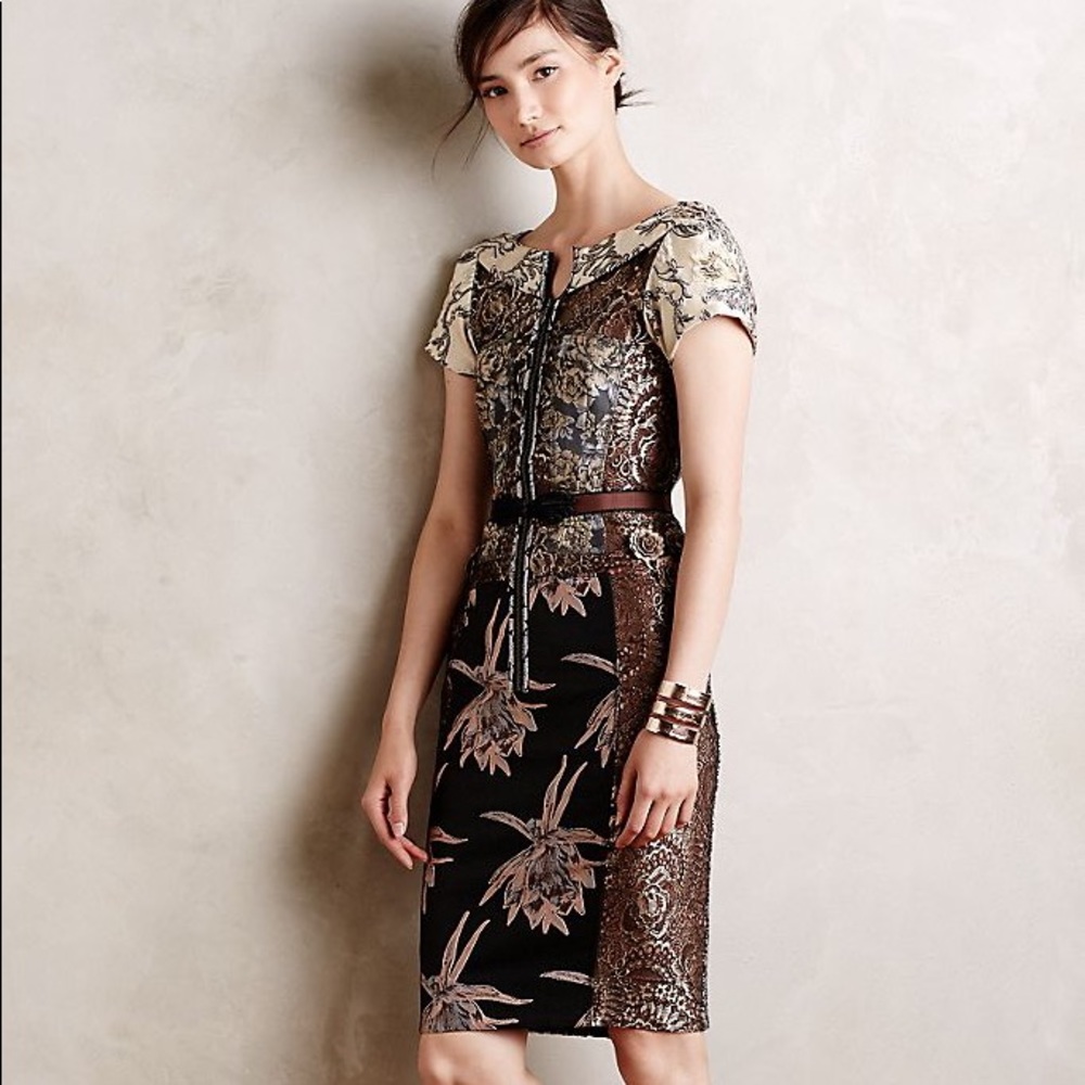 Byron Lars Beguile Copper Cocktail Dress